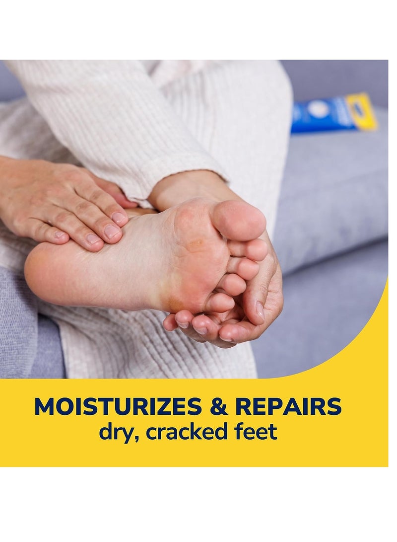 Dr. Scholl's Dry, Cracked Foot Repair Ultra-Hydrating Foot Cream Moisturizer, 3.5 oz, Skin Care Foot Lotion with 25% Urea for Dry Cracked Feet, Heals and Moisturizes for Healthy Feet