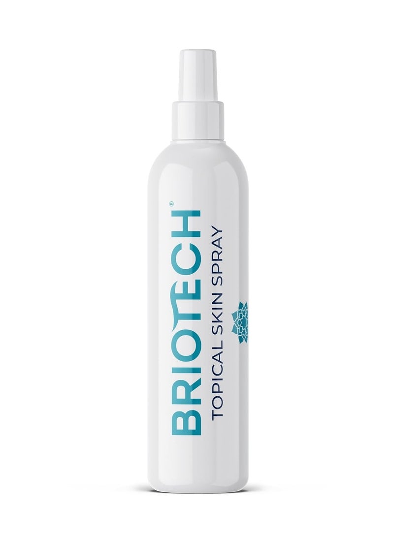 BRIOTECH Pure Hypochlorous Acid Spray, Multi Purpose Topical Body & Facial Mist, Eyelid Cleanser, Support Against Irritation & Redness Relief, Dry Skin & Scalp Treatment, Packaging May Vary, 8 fl oz