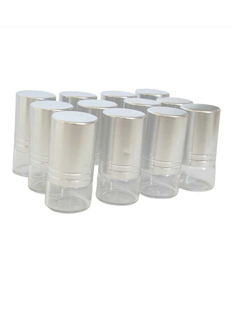 Sample Bottles  1.5 ML  SET OF 12 CLEAR GLASS