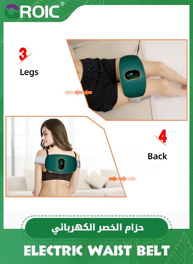 Slimming Belt, Abdominal Massager Portable Weight Loss Machine with 3 Vibration Massage Modes, Heating, Improve Blood Flow,Heating Pad for Back Pain