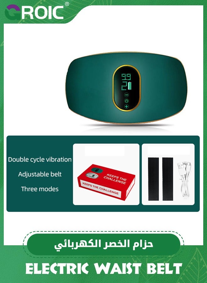 Slimming Belt, Abdominal Massager Portable Weight Loss Machine with 3 Vibration Massage Modes, Heating, Improve Blood Flow,Heating Pad for Back Pain