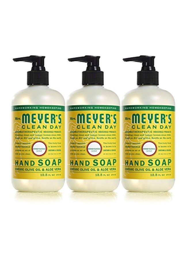 3-Piece Clean Day Hand Soap - Honeysuckle