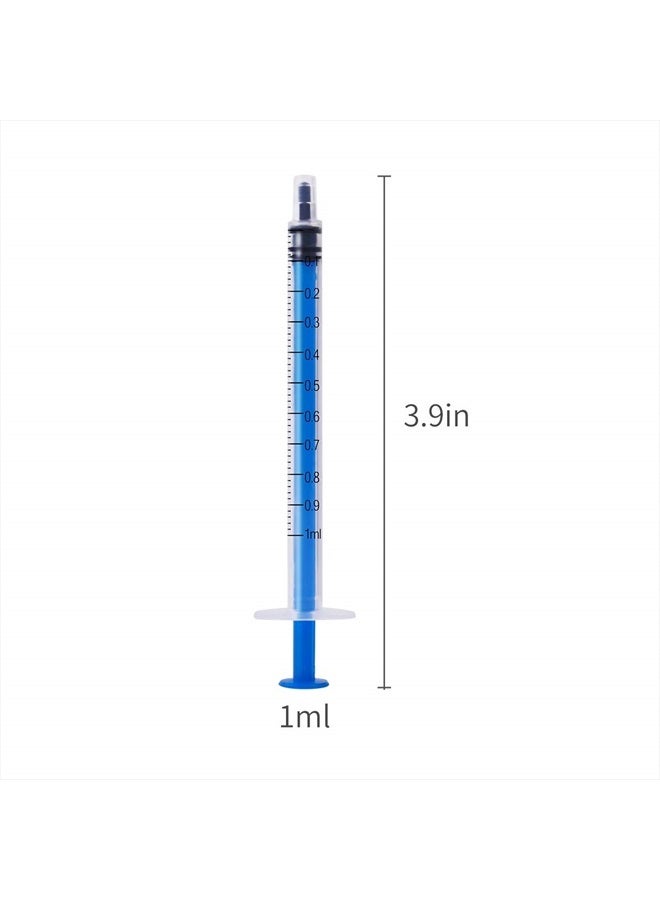 12 Pack - 1ml Plastic Syringe with Measurement, No Needle Suitable for Refilling and Measuring Liquids, Feeding Pets, Oil or Glue Applicator…