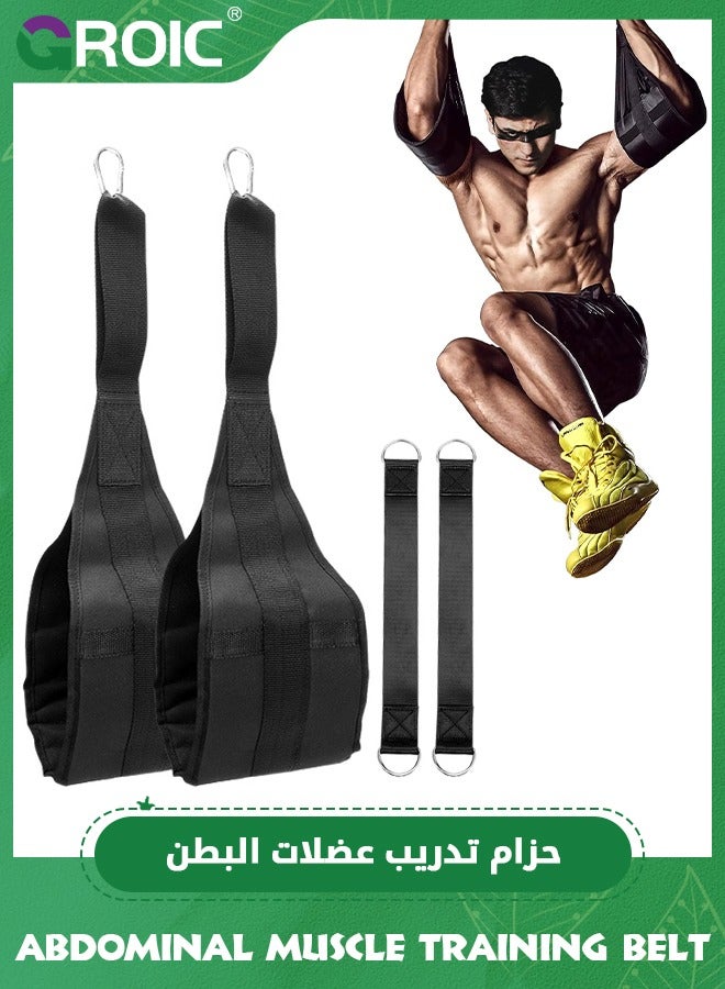 AB Straps for Pull Up Bar Hanging, Straps Exerciser Ab Slings Strap for Pull Up Straps Bar Abdominal Muscle Building Rip Resistant Padded Arm Support Sling for Ab Workout Knee Leg Raises Hanging Leg R