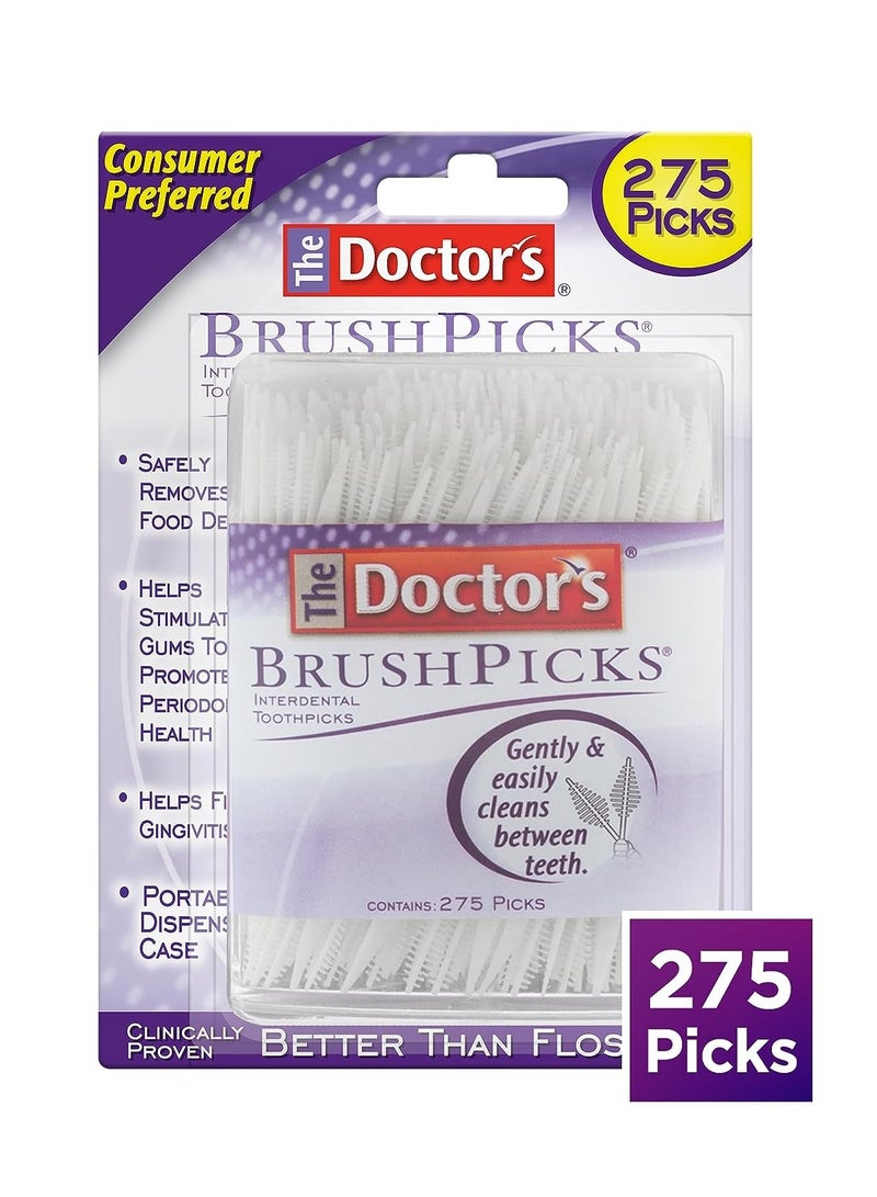 The Doctor's BrushPicks Interdental Toothpicks, 275 Picks