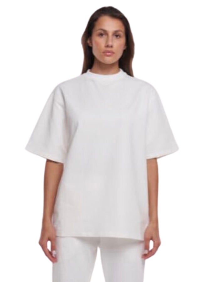 Unisex Vintage Casual Loose Shoulder Oversize Crew Neck Shaded Short Sleeve T-shirt