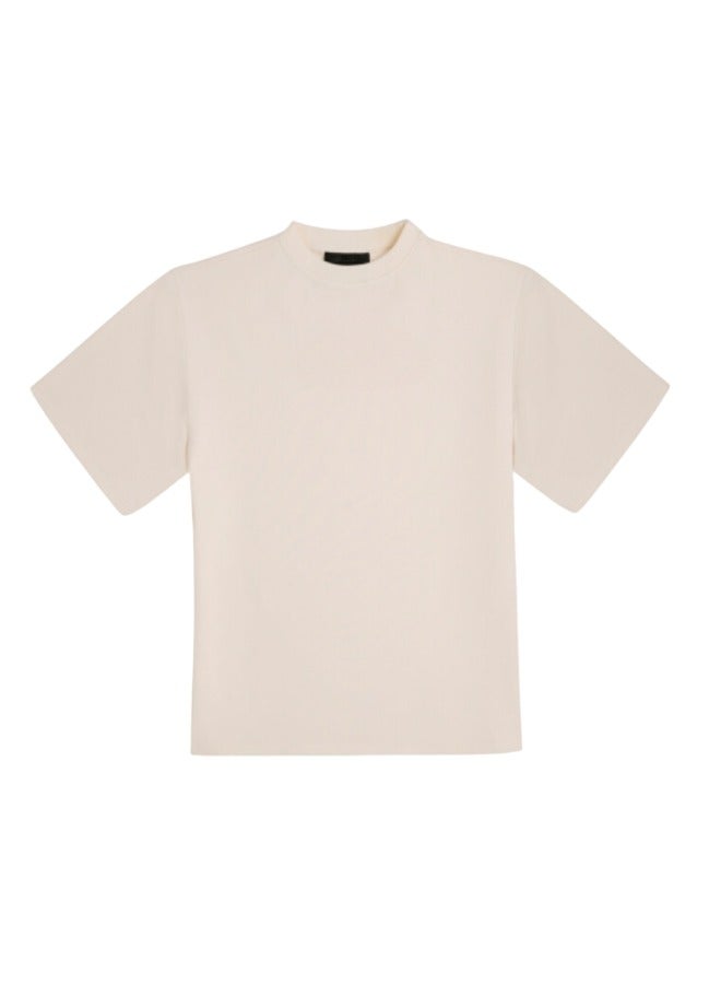 Unisex Vintage Casual Loose Shoulder Oversize Crew Neck Shaded Short Sleeve T-shirt