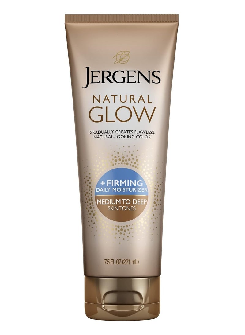 Jergens Natural Glow + Firming Daily Moisturizer Medium to Tan Skin Tones 7.5oz