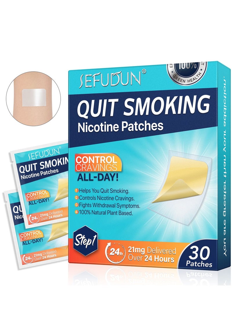 30 Pieces Patches to Quit Smoking Stop Smoking Aid Natural Chinese Herbal Medical Plaster Easy and Effective Anti-Smoking Stickers
