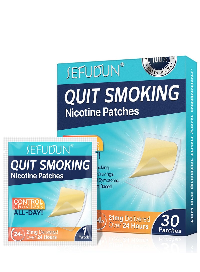 30 Pieces Patches to Quit Smoking Stop Smoking Aid Natural Chinese Herbal Medical Plaster Easy and Effective Anti-Smoking Stickers