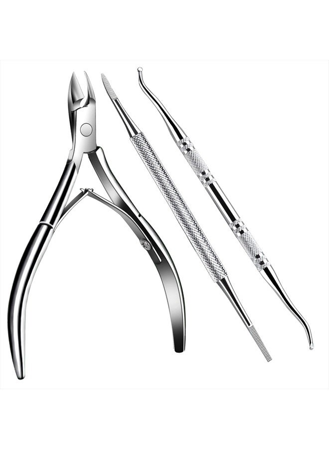 Ingrown Toenail Tools Kit, Ingrown Toenail Clippers, Ingrown Toenail File and Lifters, Professional Nail Treatment Pedicure Tool, Under Nail Cleaner Tools