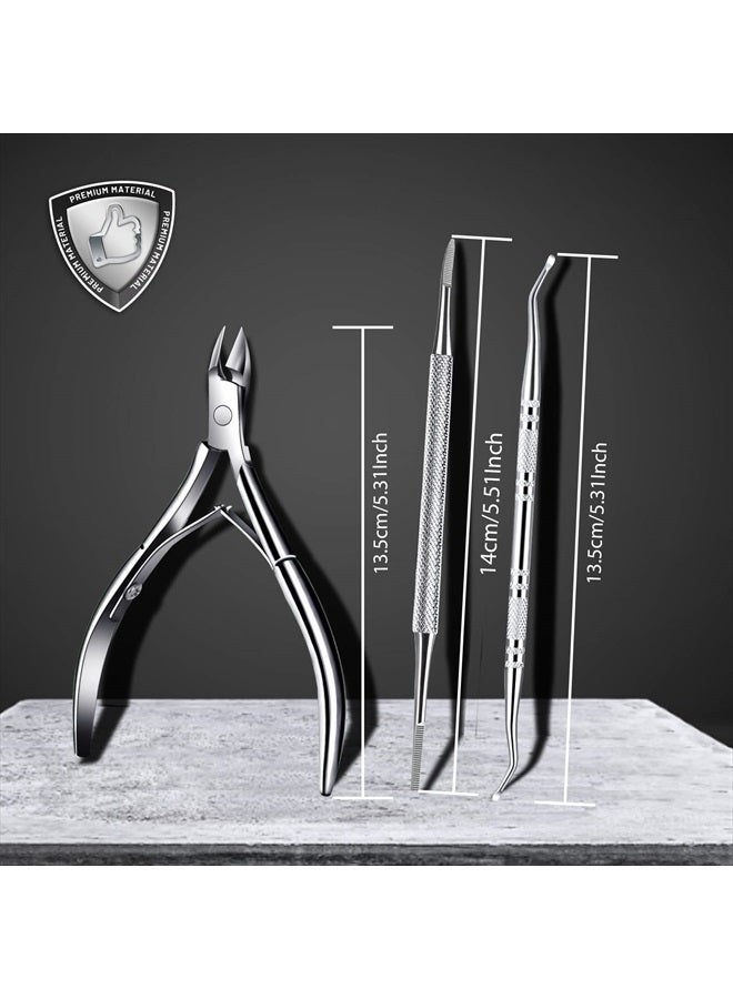 Ingrown Toenail Tools Kit, Ingrown Toenail Clippers, Ingrown Toenail File and Lifters, Professional Nail Treatment Pedicure Tool, Under Nail Cleaner Tools