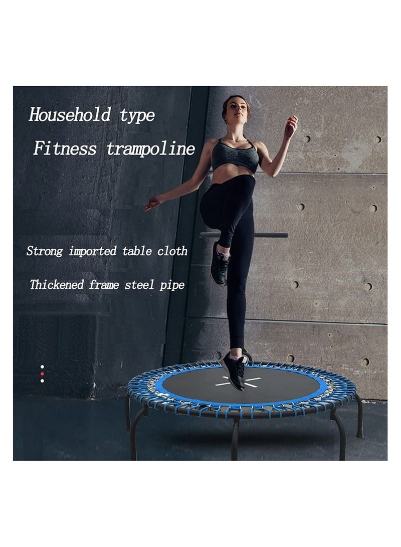 Trampoline 38 Inches Trampoline with handle bar For Indoor Fitness Bungee Trampoline Exercise Rebounder