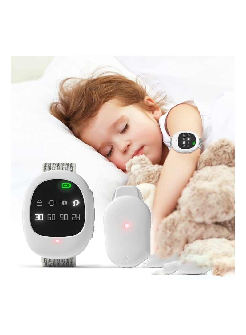 2-in-1 Wireless Bedwetting Alarm & Potty Watch for Kid Elder Adult, Potty Training Watch Rechargeable Bed Wetting Alarm Customizable Potty Watch Nighttime Potty Training Potty Reminder Watch