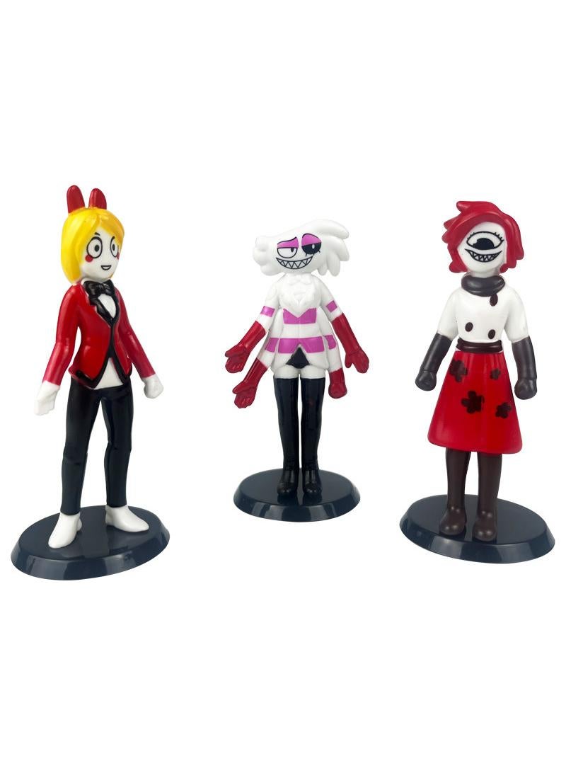 6 Pcs Hazbin Hotel Toy Set Ideas Toys Battle Horror Game Model Ideas Toys Gifts for Adult & Kids