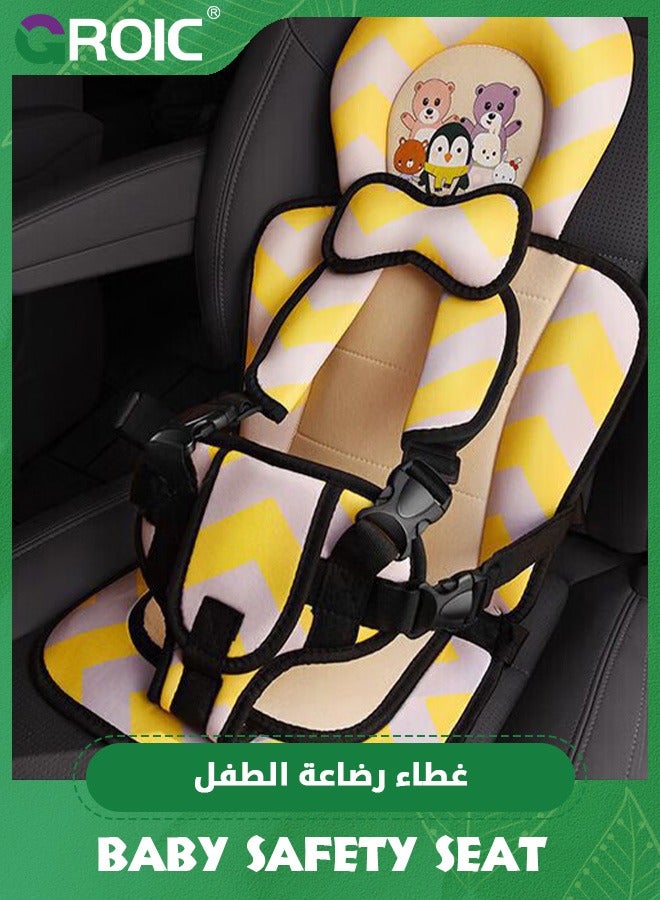 Auto Child Safety Seat Simple Car Portable Seat Belt, Foldable Car Seat Booster Seat for Car Protection, Travel Car Seat Accessories for Kids,Car Seat for Golf Cart