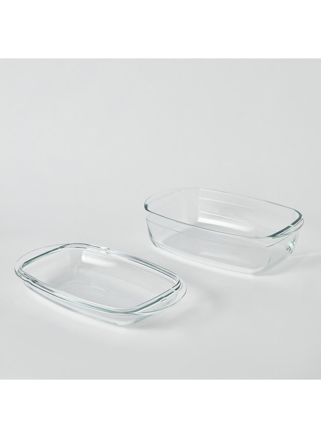 Taliona Glass Rectangle Casserole With Lid 4.5 L