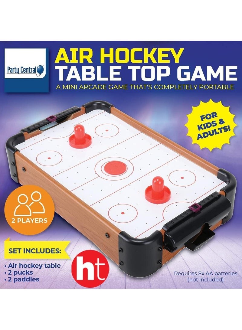 Central Portable Air Hockey Game Table Top Enjoy Fast Paced Fun Anywhere Perfect For Parties And Family Game Nights