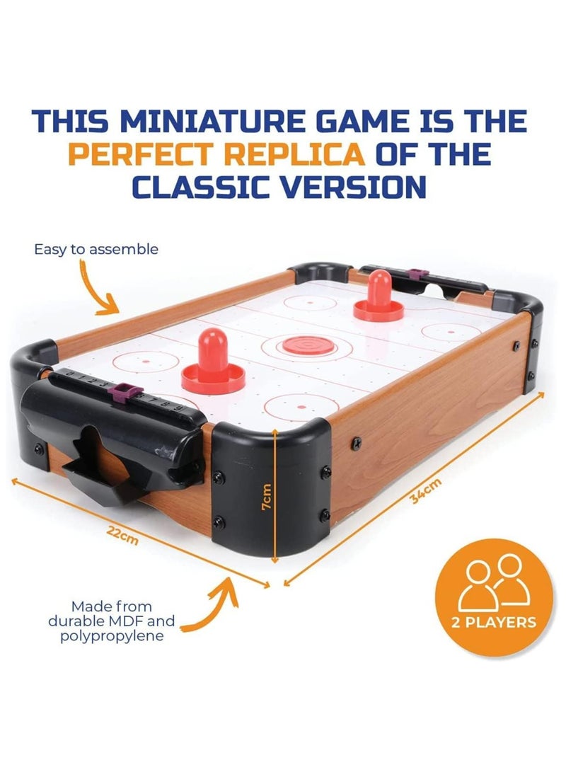 Central Portable Air Hockey Game Table Top Enjoy Fast Paced Fun Anywhere Perfect For Parties And Family Game Nights