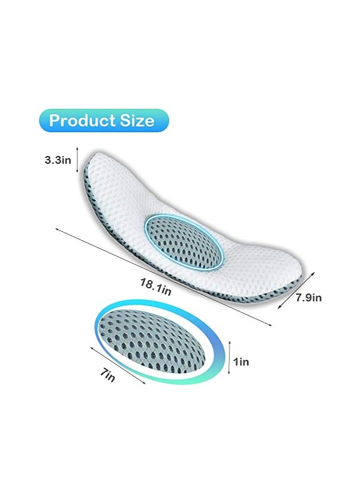 Lumbar Support Wedge Pillow Lower Back Pain Relief Sleep Bed Cushion Adjustable With 3D Air Mesh Technology Helpful In Before And After Pregnancy