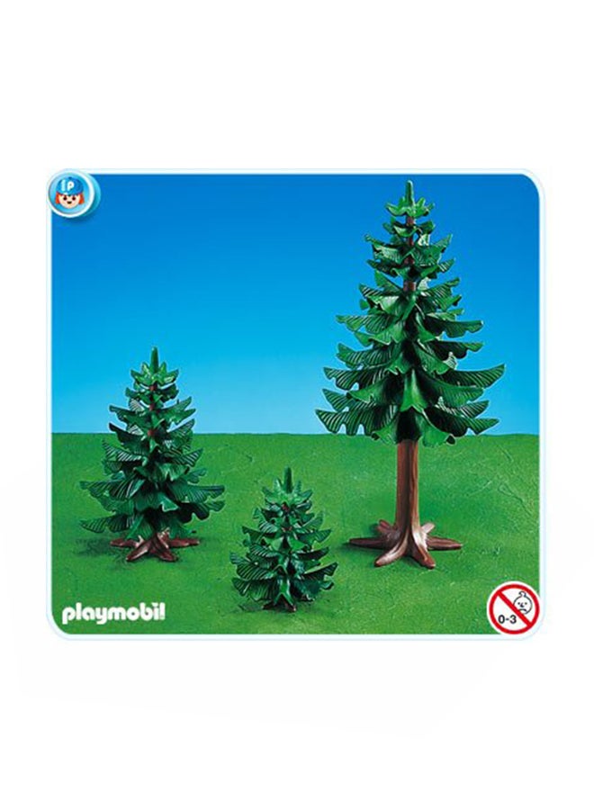 Large & Small Pine Trees Playset 3.6 x10.5inch