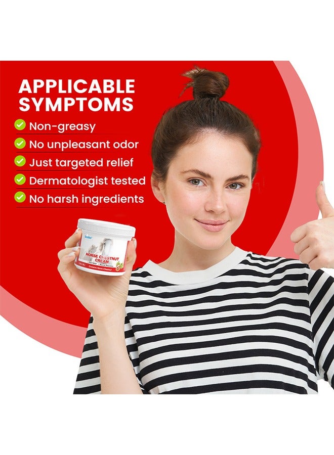 Horse Chestnut Cream, Heating Extra Warming Joint Massage Gel Muscle Recovery,Cold Compress Gel for Relieving Repair Shoulder Neck Lumbar Spine and Leg Pain Protection Joint-80g