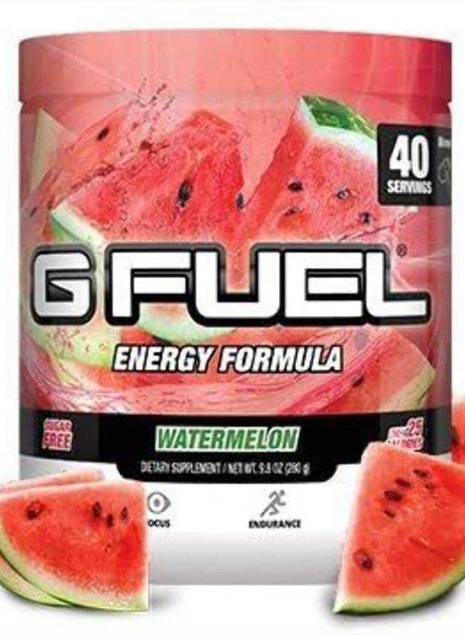 Watermelon Energy Powder, Sugar Free, Clean Caffeine Focus Supplement, Water Mix, Focus Amino, Vitamin + Antioxidants Blend, 9.8 oz (40 Servings)