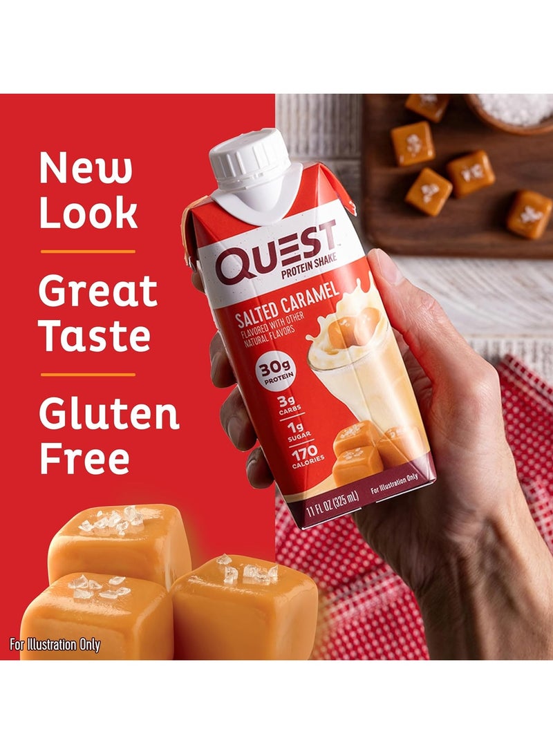 Quest Protein Shake Salted Caramel Flavor 325ml Pack of 4