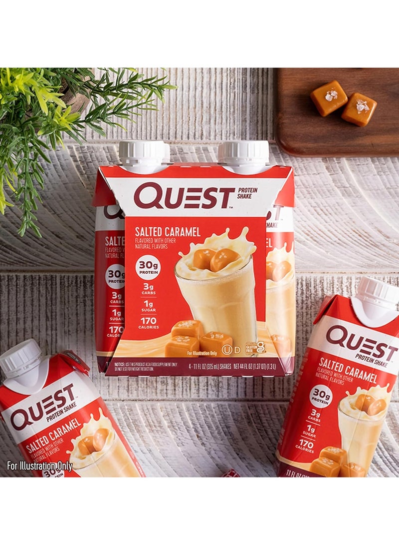 Quest Protein Shake Salted Caramel Flavor 325ml Pack of 4