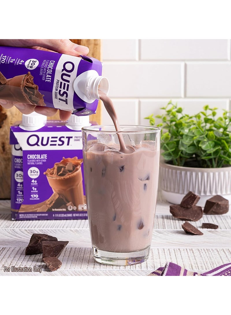 Quest Protein shake Chocolate Flavor, 325ml Pack of 4