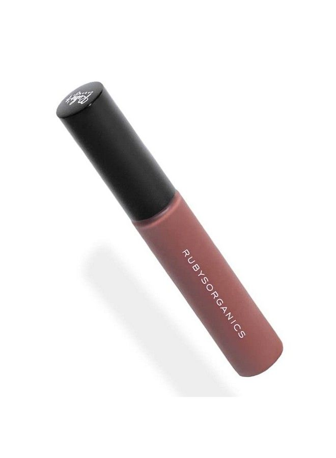 Liquid Lip Crème; Highly Pigmented Soft Velvet Finish Creamy Moisturising Nourishing; Natural Organic Makeup Vegan Parabenfree For Dry Lips; Praline 6.5Ml