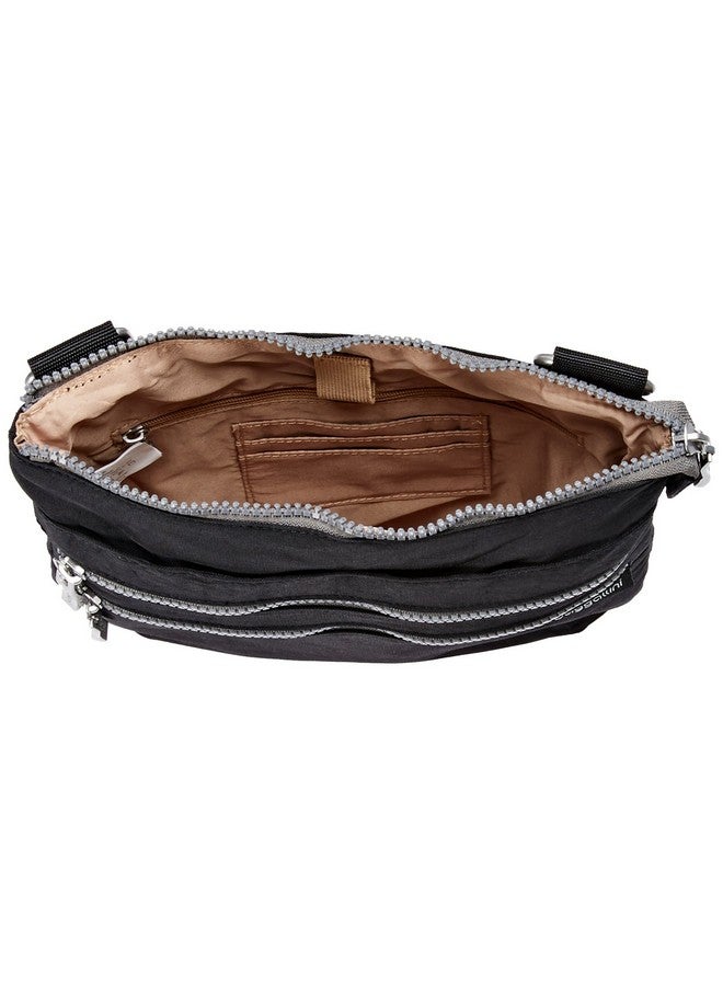 Womens Comrade 3Zip Crossbody Cross Body Handbag Black With Sand Lining One Size Us