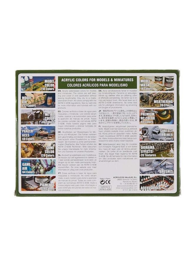 16-Piece WWII Allied Forces Paint Set VJ70109 17ml