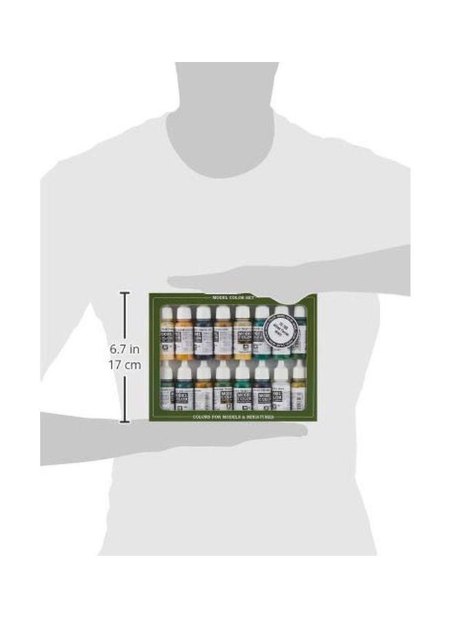 16-Piece WWII Allied Forces Paint Set VJ70109 17ml