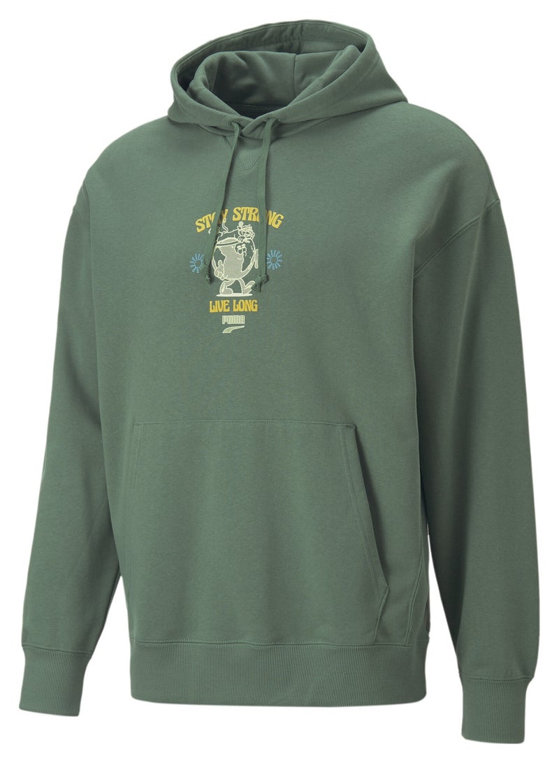 Downtown Mens Longsleeve Hoodie