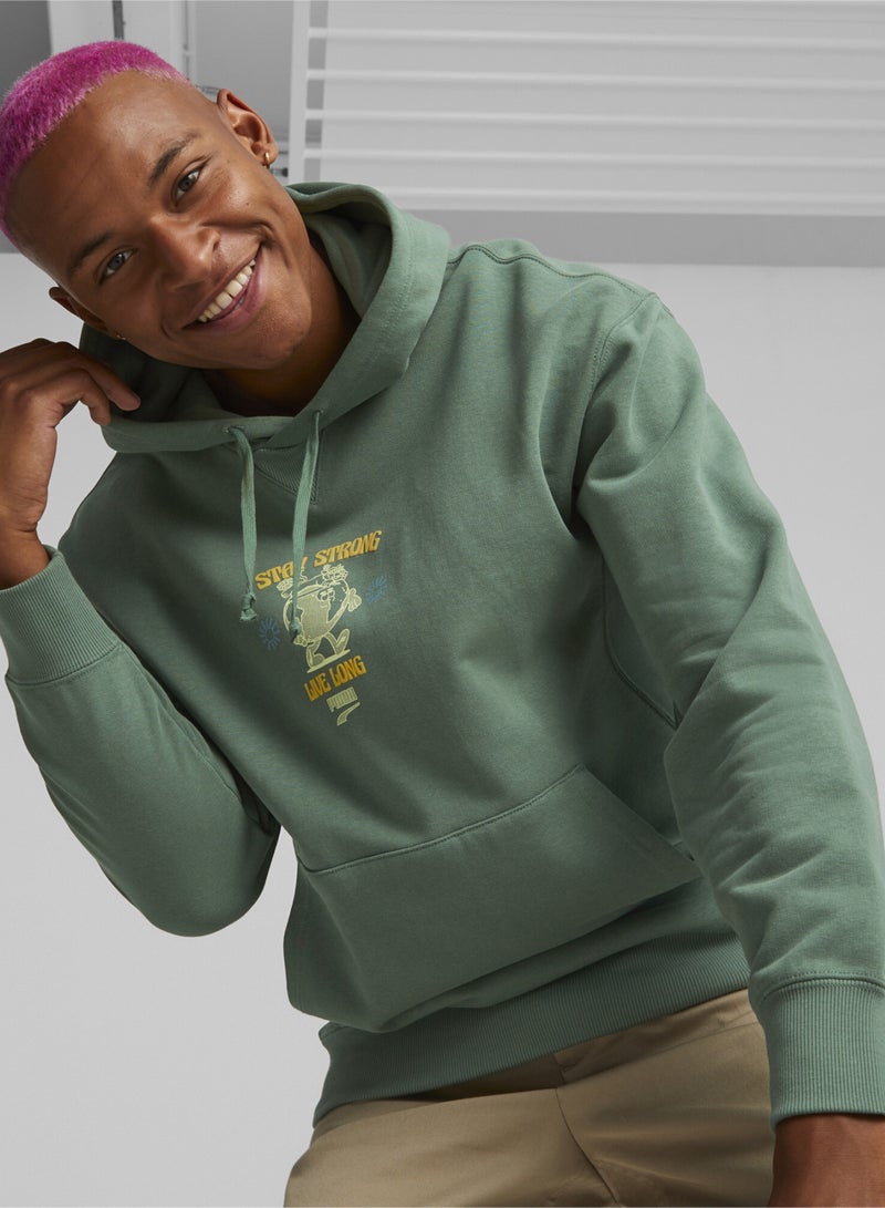 Downtown Mens Longsleeve Hoodie