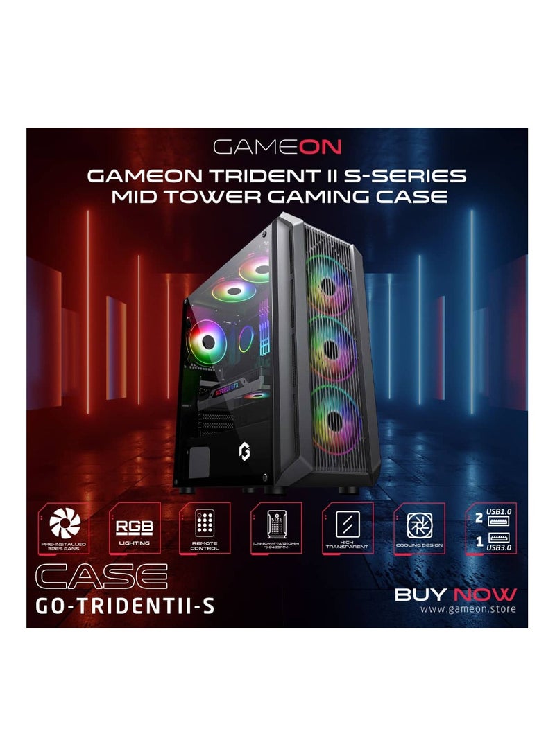 TRIDENT II S-Series Mid Tower Gaming Case