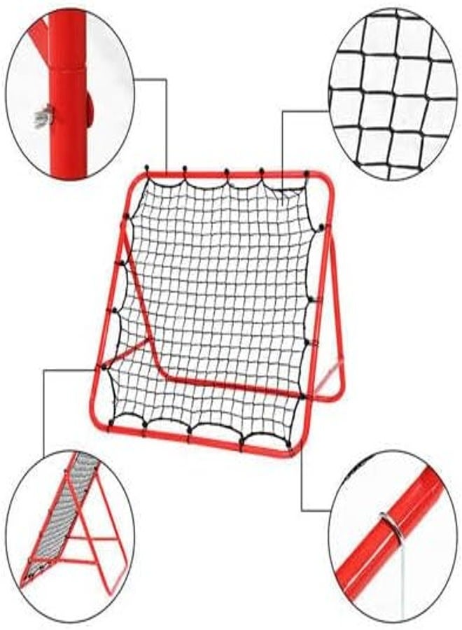 Football Bouncer Football Kickback Rebounder Adjustable Angles Training Equipment, Removable Football Goal