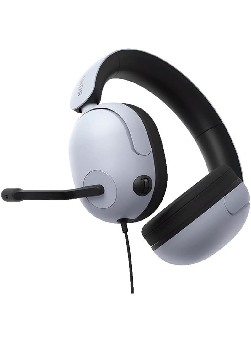 Sony INZONE H3 Wired Gaming Headset, Over ear Headphones with 360 Spatial Sound, MDR G300, White
