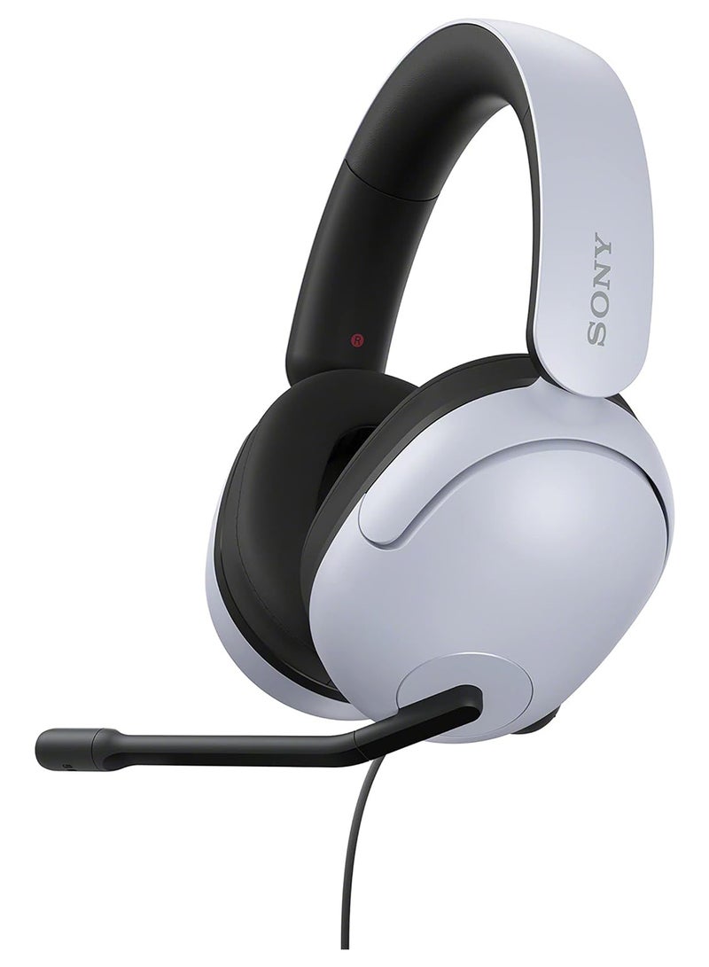 Sony INZONE H3 Wired Gaming Headset, Over ear Headphones with 360 Spatial Sound, MDR G300, White