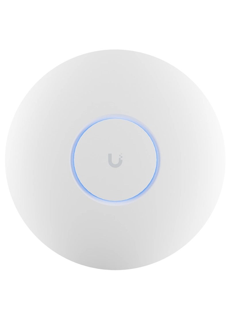 Ubiquiti UniFi U7 Pro/Professional Access Point Indoor WiFi Dual Band WiFi 7 GeN | 6 GHz Band 5.7 GB/sec, 2.4 GHz Band 688 MB/sec Throughput Rate Up to 300+ Client, SGCC Steel - White