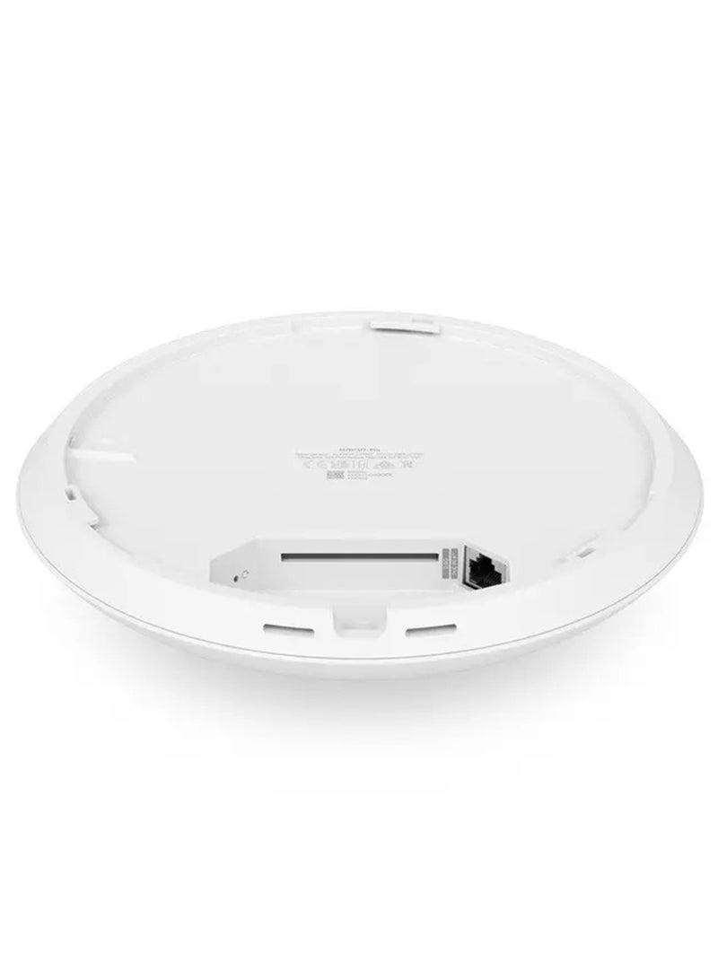 Ubiquiti UniFi U7 Pro/Professional Access Point Indoor WiFi Dual Band WiFi 7 GeN | 6 GHz Band 5.7 GB/sec, 2.4 GHz Band 688 MB/sec Throughput Rate Up to 300+ Client, SGCC Steel - White