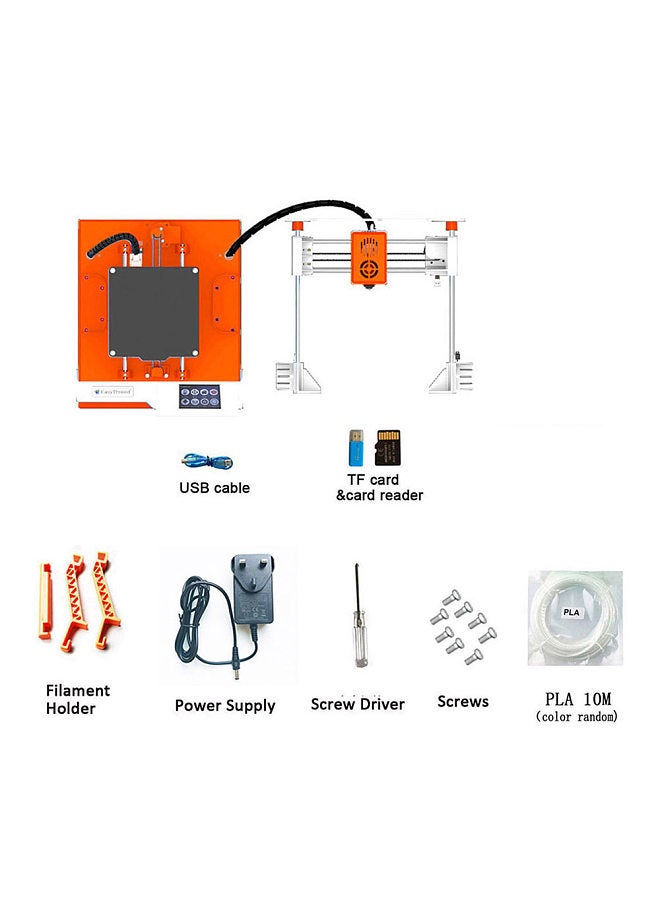 K6 3D Printer FDM Desktop Printing Machine 100x100x100mm/4x4x4inches Print Size Removable Plat
