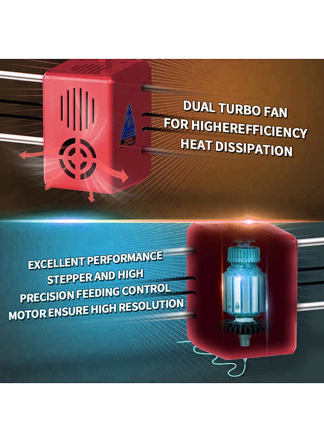 K6 3D Printer FDM Desktop Printing Machine 100x100x100mm/4x4x4inches Print Size Removable Plat