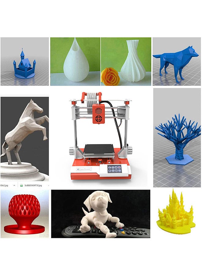K6 3D Printer FDM Desktop Printing Machine 100x100x100mm/4x4x4inches Print Size Removable Plat