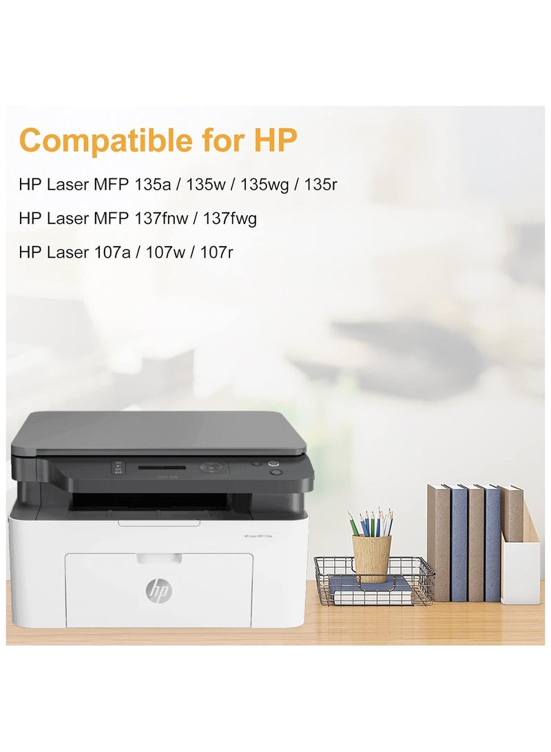 Office Maker Compatible 106A W1106A Toner Cartridge for HP Laser 107w 107a  MFP135a  135w 137fnw Printer 2-Pack with Free A4 Double-A Ream