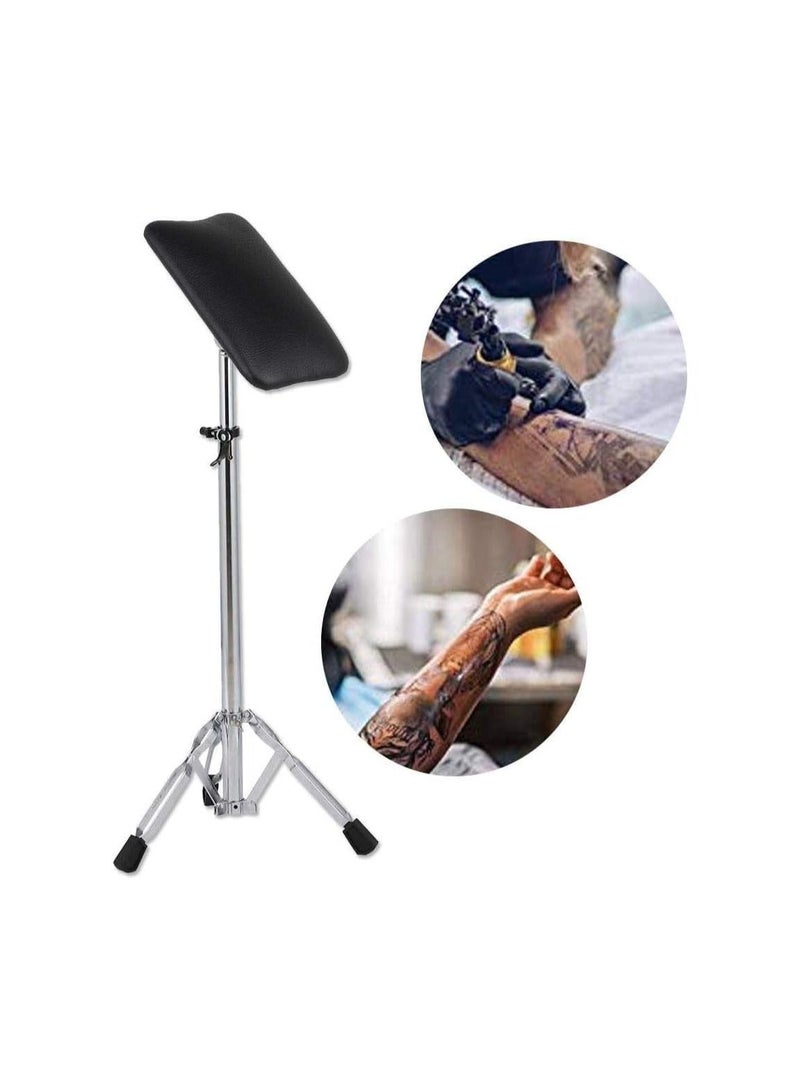 Tattoo Armrest Stand 60-120CM Height Adjustable Stable Tripod Studio Stand with PU Leather Pad Tattoo Arm Rest Bracket