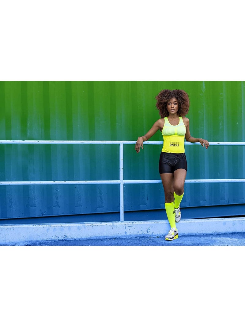 Sweet Sweat Waist Trimmer Belt Neon Yellow Medium