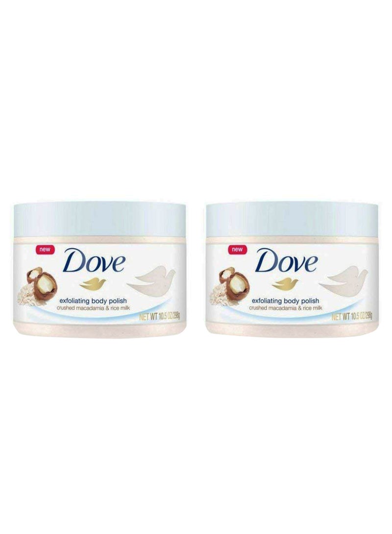 Pack Of 2 Exfoliating Body Polish Scrub