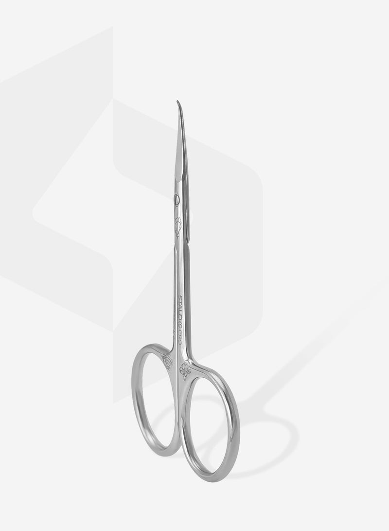 Professional Cuticle Scissors With Hook - EXCLUSIVE 23 | TYPE 2 (magnolia)